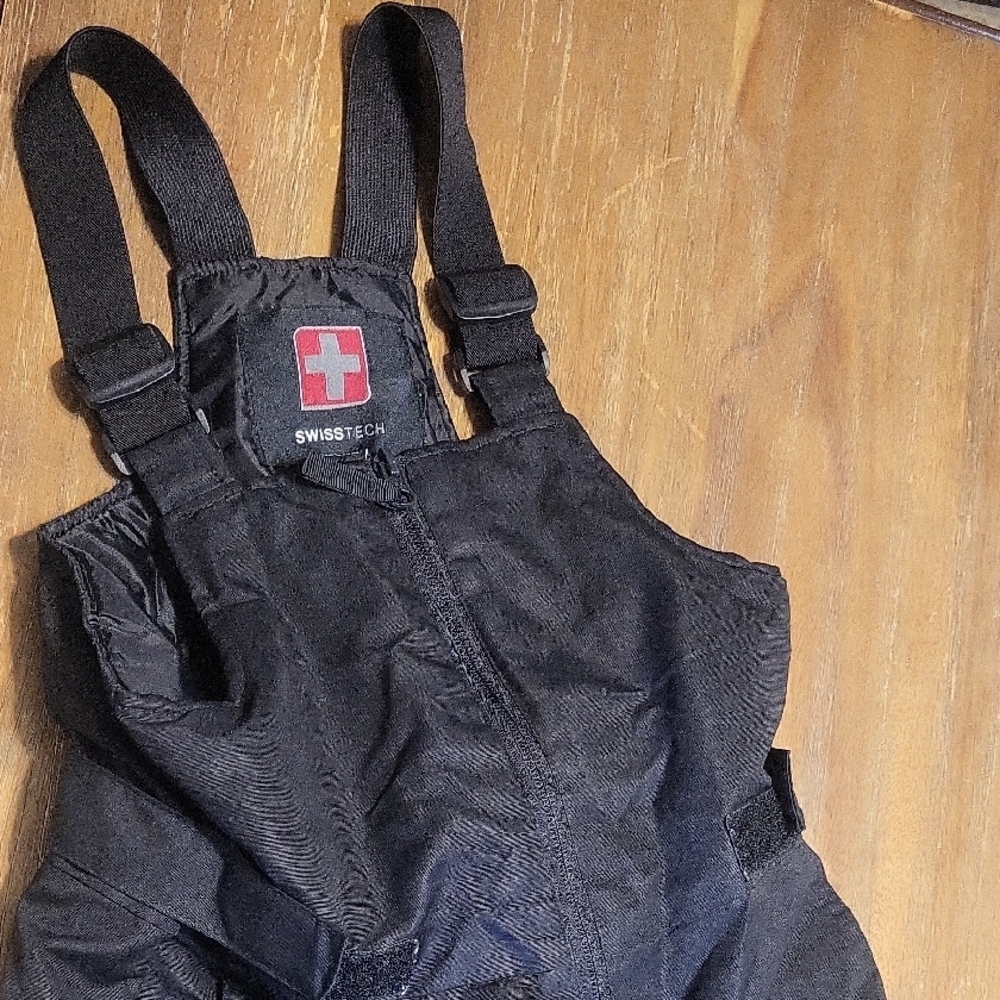 Swiss Tech Kids Black Snow Bib